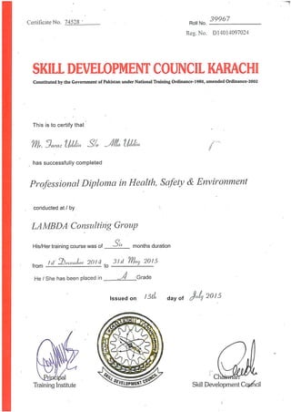 HSE Diploma certificate