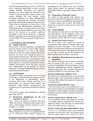 Phytochemical Screening and In Vitro Antibacterial Activities of the ...