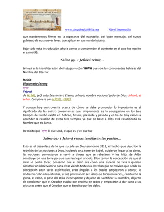 99. salmo 99 santo, santo, santo | PDF