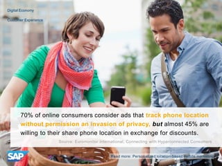 70% of online consumers consider ads that track phone location
without permission an invasion of privacy, but almost 45% a...