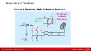 15 | Danfoss Drives | DKDD.EP.412.A6.02
Conversor de Frequência
Controle e Regulação – Freio Dinâmico ou Reostático
 