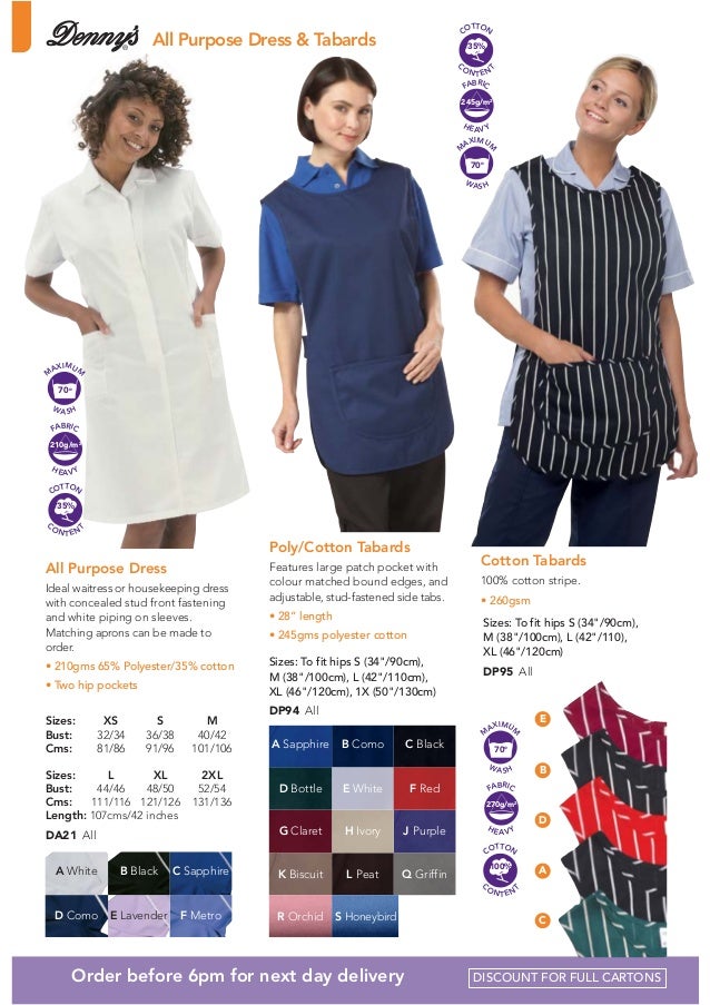 ADJUSTABLE Tabbard Apron Single Large Pocket side fastening button *check lilac*