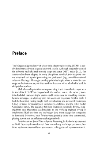 Space Time Adaptive Processing for Radar 2nd Edition J. R. Guerci | PDF