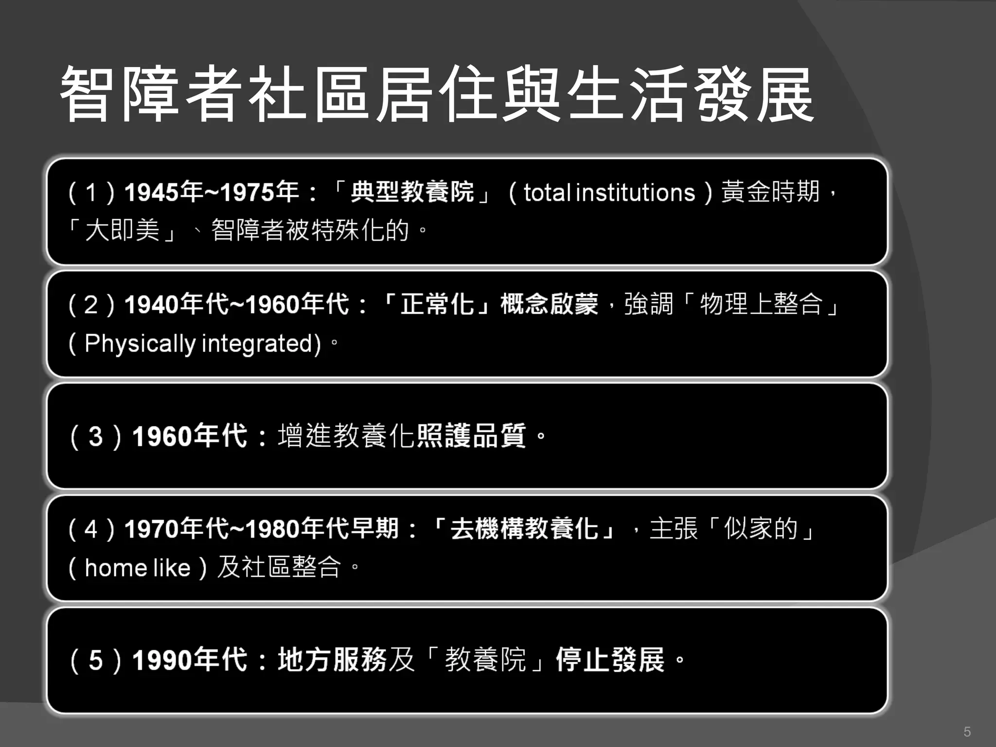 智障者社區居住與生活發展 