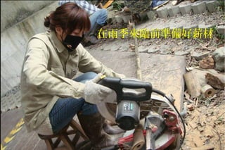 在雨季來臨前準備好薪材
 