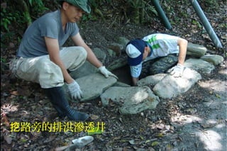 路旁的排洪滲透井挖
 