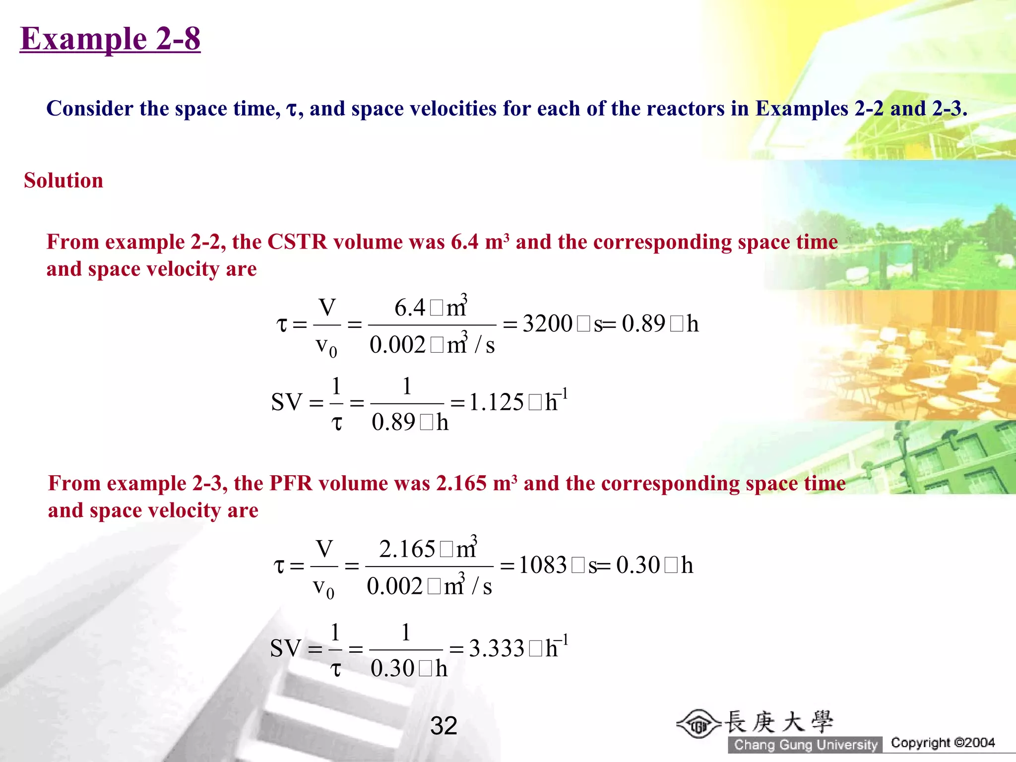 conversion and reactor sizing | PPT