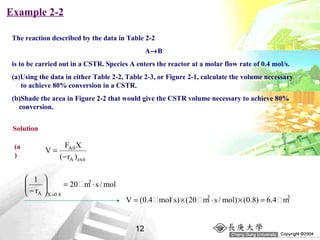 conversion and reactor sizing | PPT