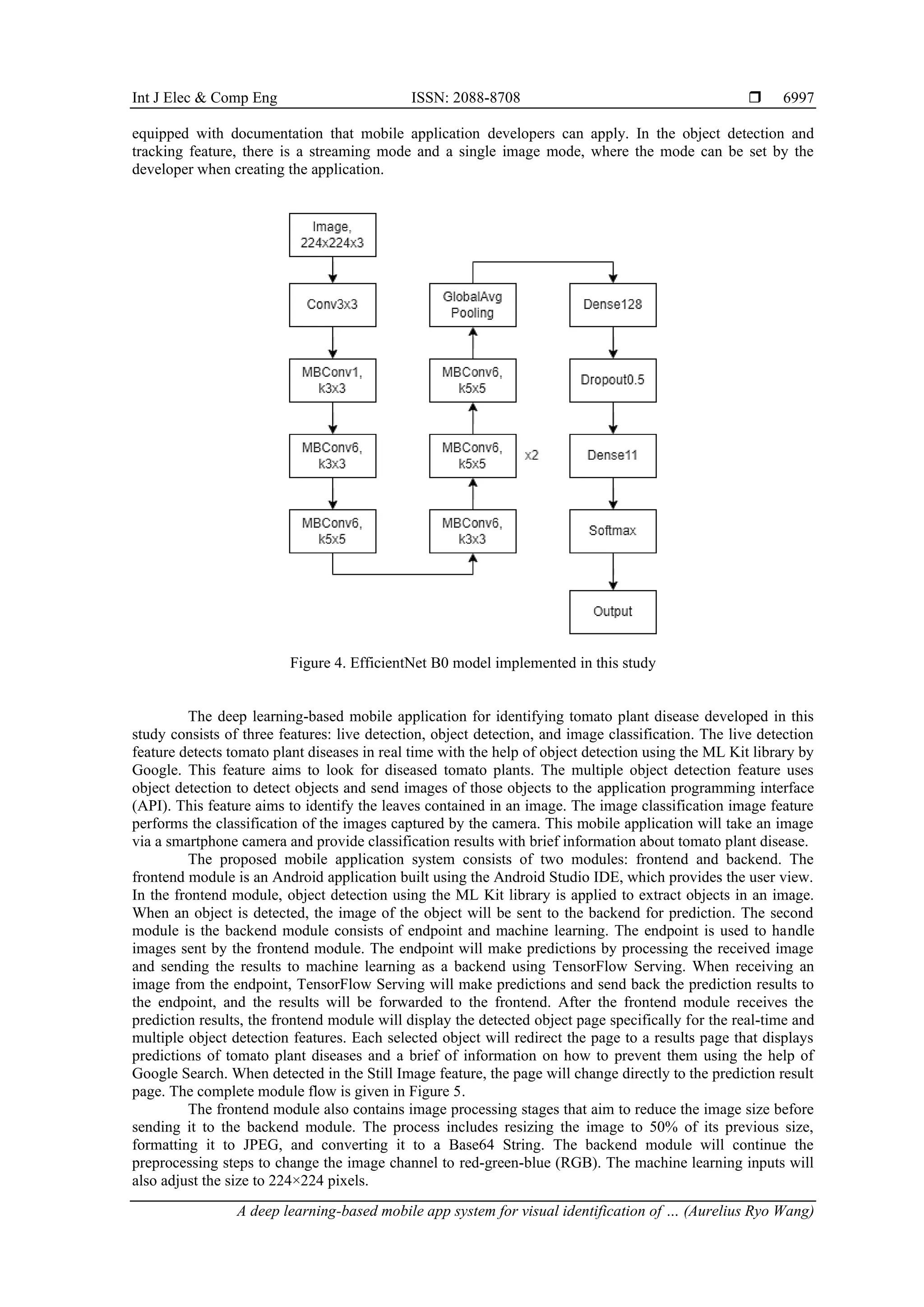 A deep learning-based mobile app system for visual identification of ...
