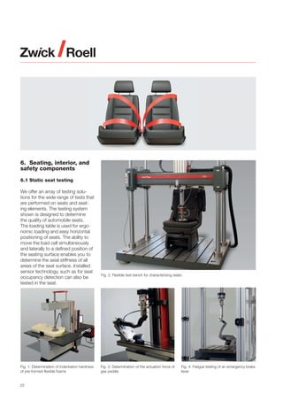 Structural Testing Seating Automotive components and material testing | PDF