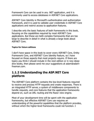 Pro ASP.NET Core 7, MEAP V03 10th Edition Adam Freeman | PDF