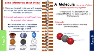 molecules and atom and element and matter | PDF