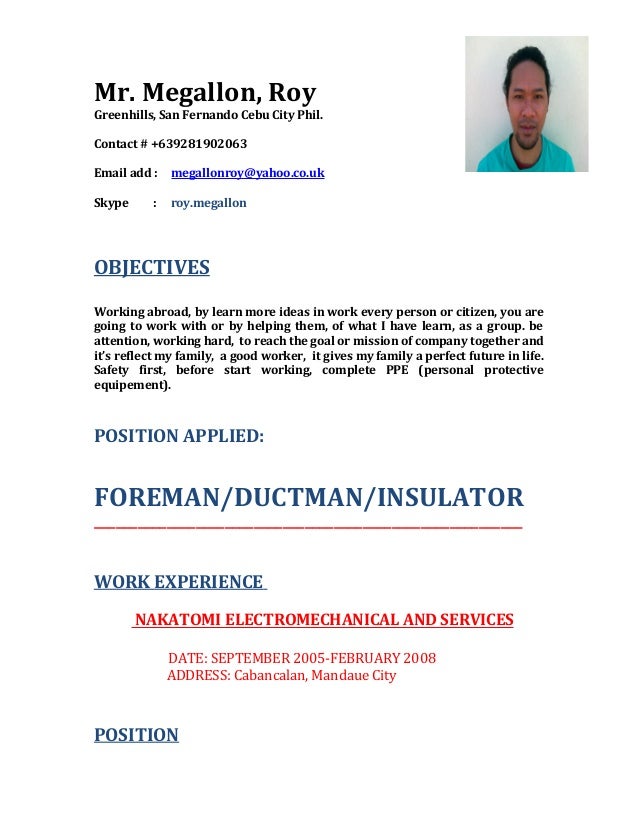 my new resume