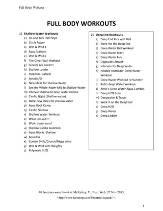 11Full Body Workout PDF Free Download