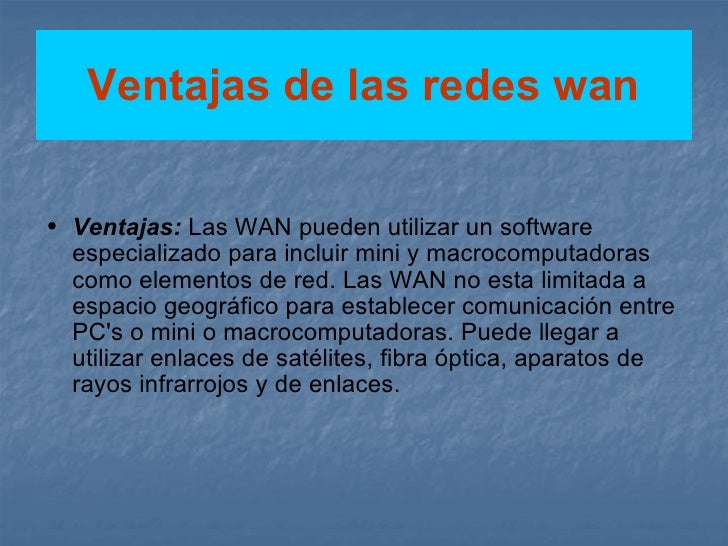 TIPO DE REDES REDES