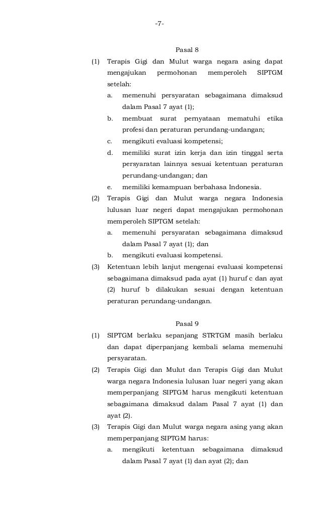 Permenkes 20/2016 Tentang Izin dan Penyelenggaraa Praktik 
