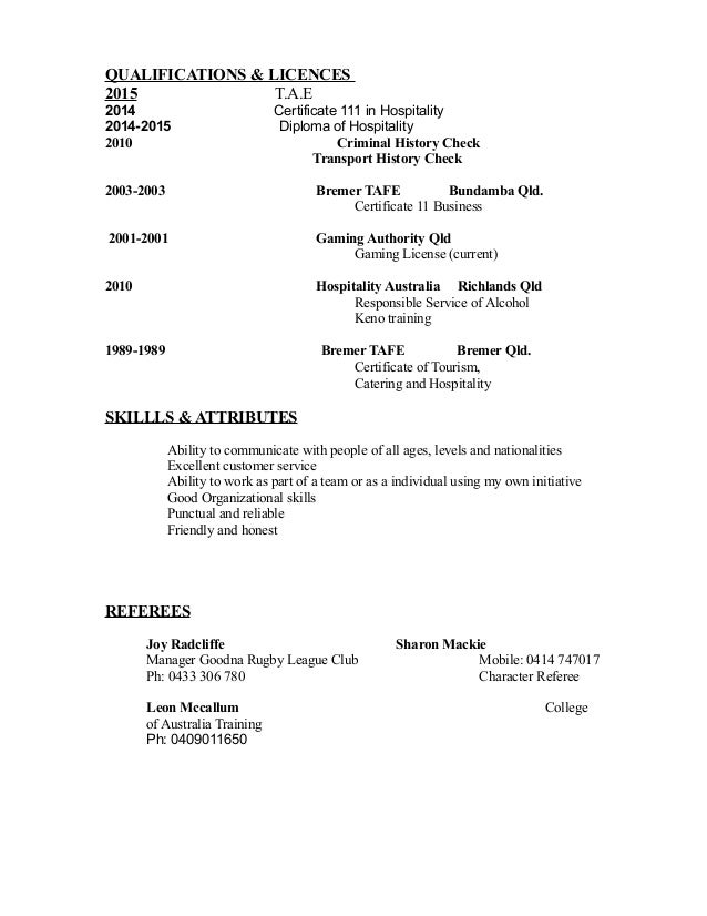 sle australian resume room attendant resume australia sle cover letter for resume hospitality 28 images k holloway sle australian resume room attendant resume australia sle cover letter for resume hospitality 28 images k holloway
