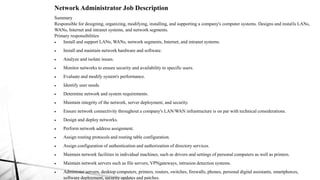 Network Administrator Project Powerpoint
