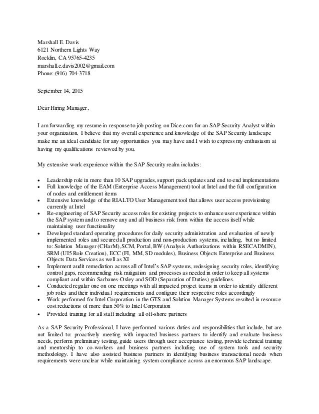 marshal cover letter marshall davis cover letter consultant marshal cover letter marshall davis cover letter consultant