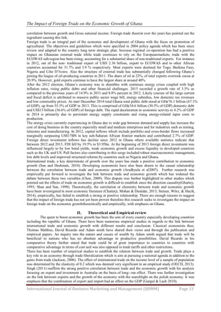 The Impact of Foreign Trade on the Economic Growth of Ghana | PDF
