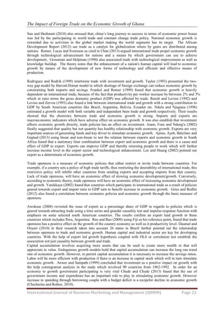 The Impact of Foreign Trade on the Economic Growth of Ghana | PDF