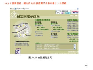 10.3. 6 個案剖析：國內的 B2B 垂直電子交易市集 2 －台塑網 圖 10-26  台塑網的首頁 