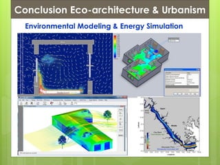 Conclusion Eco-architecture & Urbanism
Environmental Modeling & Energy Simulation
 