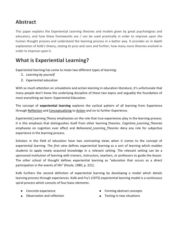 term paper about education