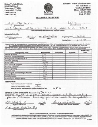 BOCES Internship Transcript_WC