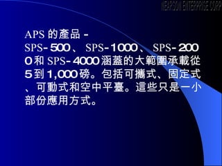 APS ĮaƷ - SPS -500  SPS -1000  SPS -2000  SPS -4000 wĴ󹠇d 5  1,000 ɔyʽ̶ʽɄʽͿƽ_@ЩֻһСݑ÷ʽ NEARSON ENTERPRISE CORP. 