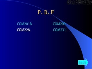 P.D.F COM201B .  COM209 . COM228.  COM231 . back NEARSON ENTERPRISE CORP. 