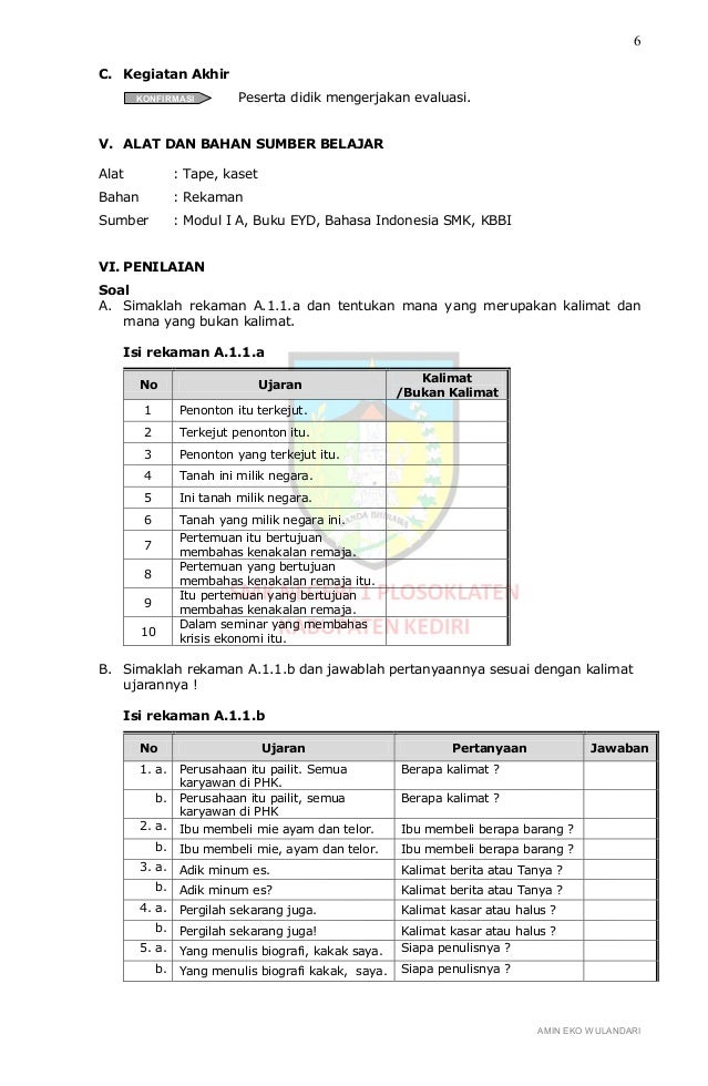 RPP BERKARAKTER BAHASA INDONESIA SMK KELAS X SEMESTER 1 RPP BERKARAKTER BAHASA INDONESIA SMK KELAS X SEMESTER 1