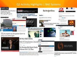 Q2 Activity Highlights | BAE Systems
 