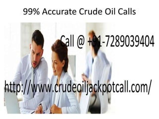 99% Accurate Crude Oil Calls
 