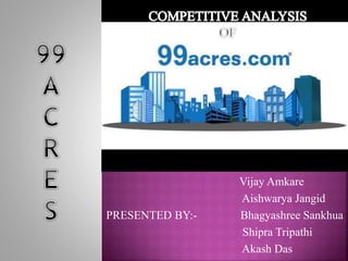Vijay Amkare
Aishwarya Jangid
PRESENTED BY:- Bhagyashree Sankhua
Shipra Tripathi
Akash Das
 