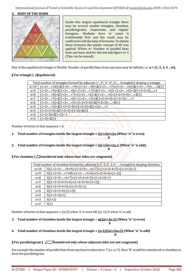 Application of Arithmetic Progression in Equilateral Triangle as Mathematics Brain Teaser PDF