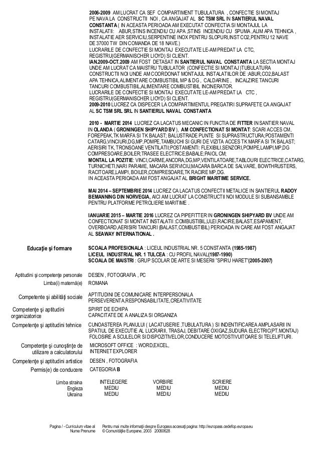 Competente Si Aptitudini Tehnice Exemple  lsado