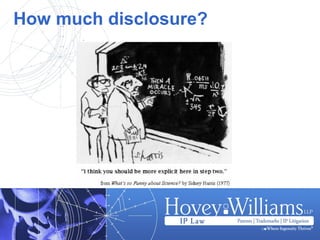 How much disclosure?
 