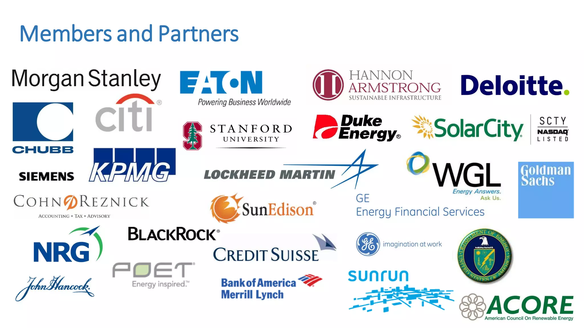 Members and Partners
 