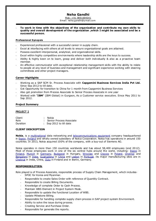 Neha Gandhi resume