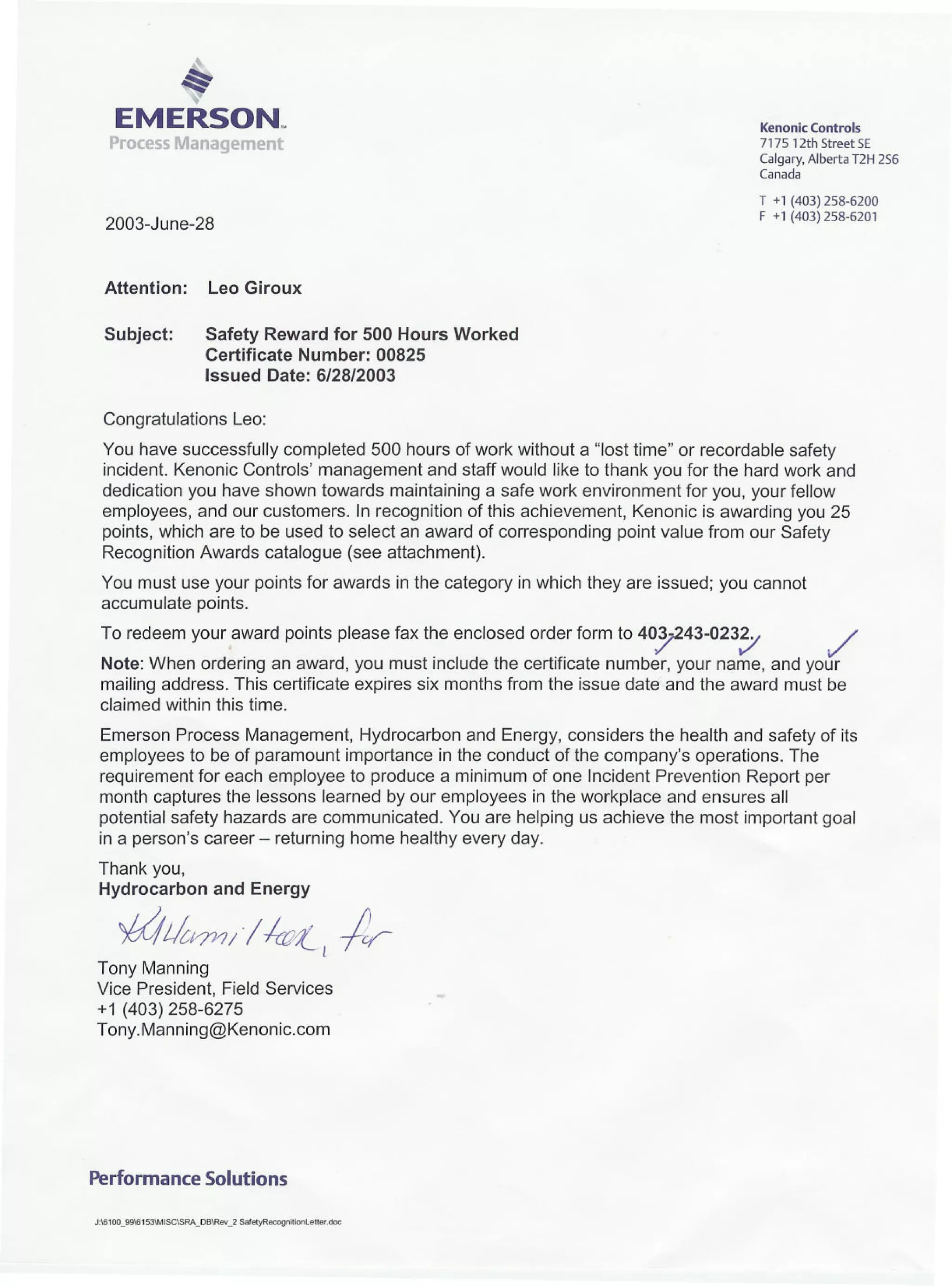 EMERSON 2003 SAFETY CERTIFICATE(1) (1) PDF EMERSON 2003 SAFETY CERTIFICATE(1) (1) PDF