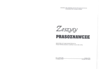 Obraz konfliktu rosyjsko – gruzińskiego w 2008 roku w polskiej prasie drukowanej