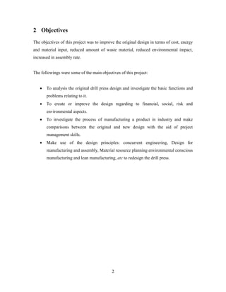 Mini Project for Design of Manufacturing | PDF