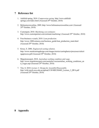 Mini Project for Design of Manufacturing | PDF