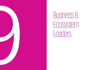 86
Business&
Ecosystem
Leaders
9
 