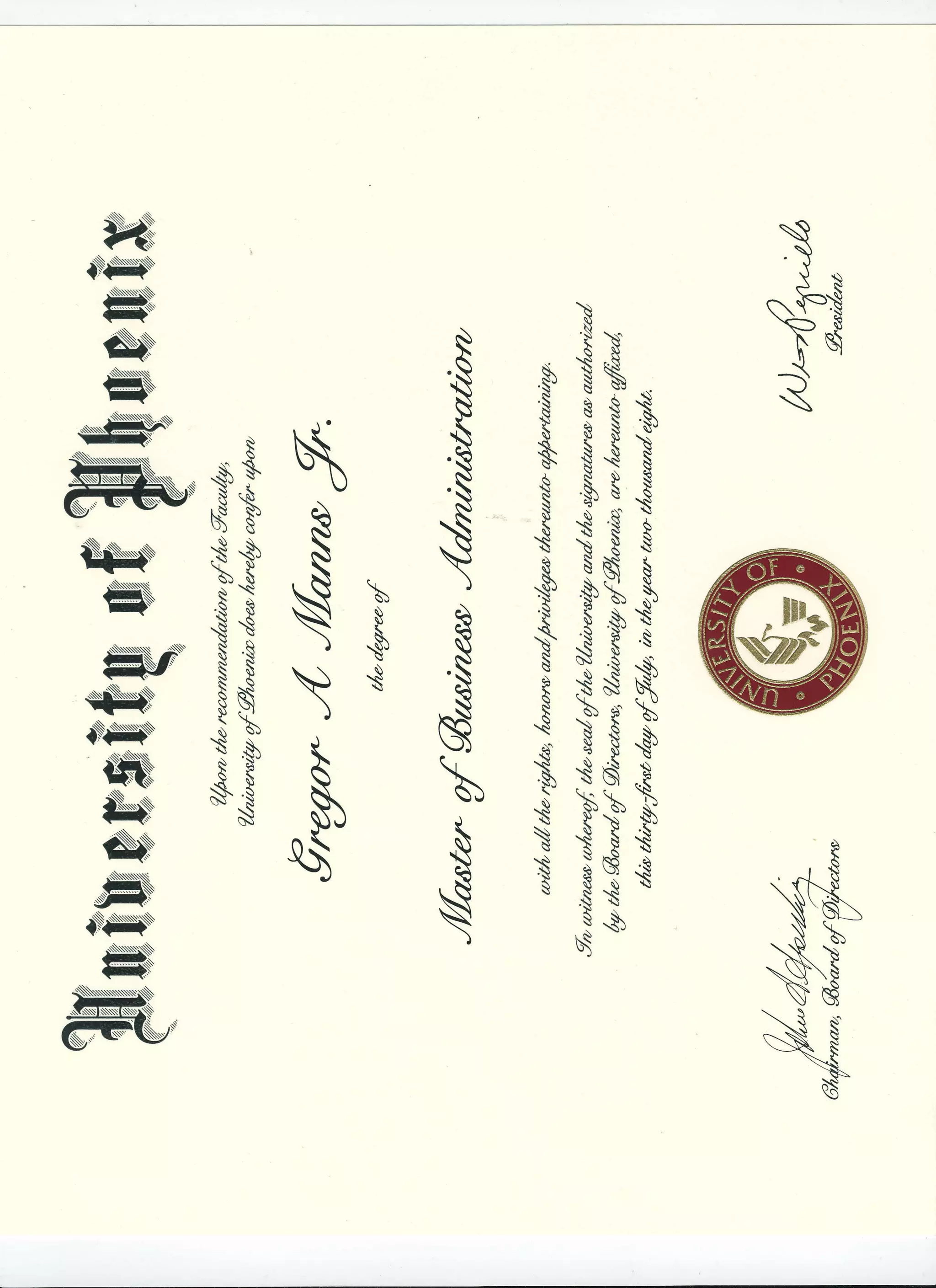 MBA diploma | PDF