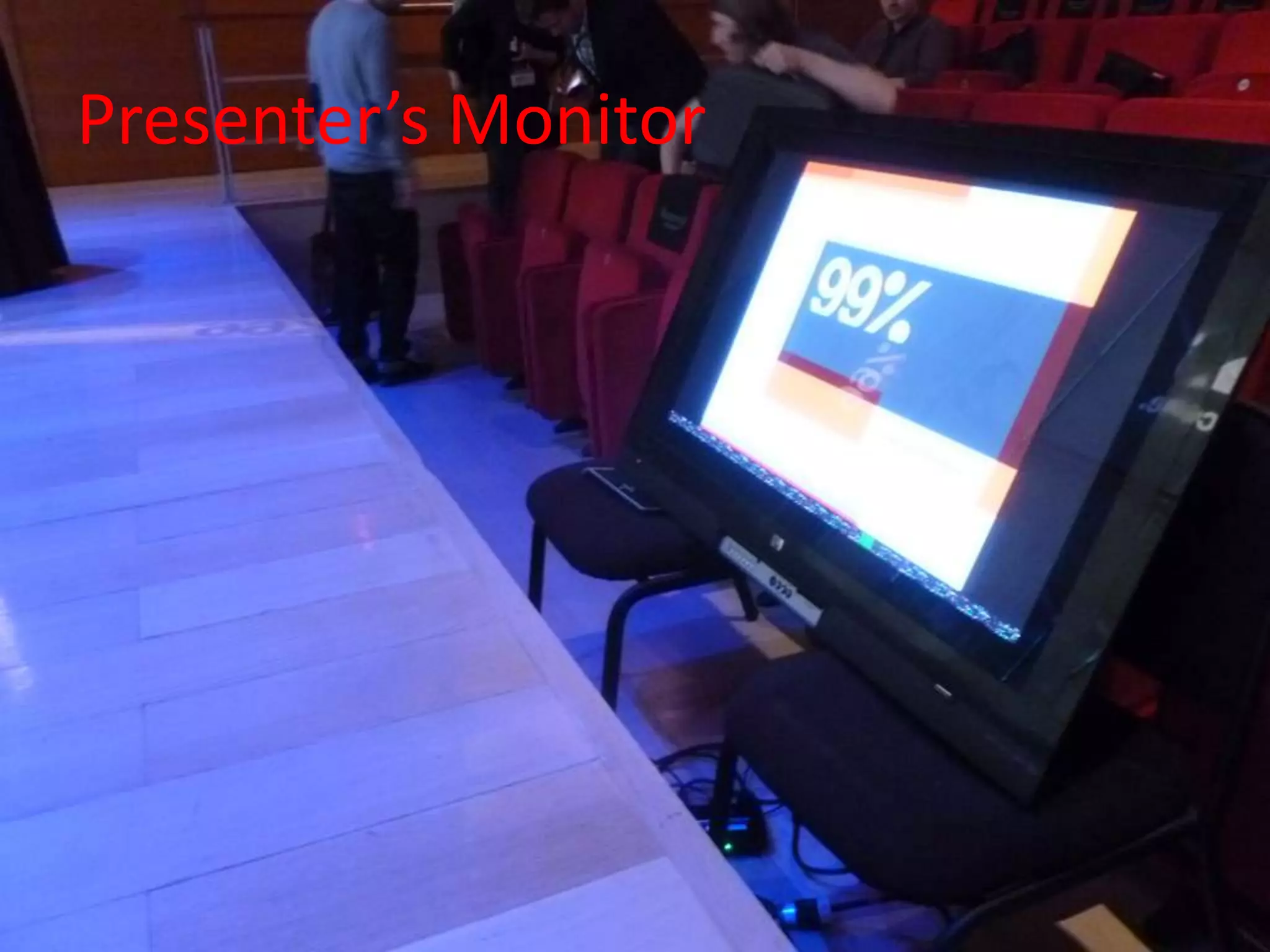 Presenter’s Monitor
 