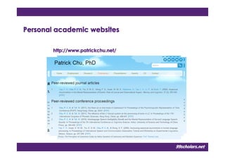 Personal aPersonal aPersonal aPersonal academic websitescademic websitescademic websitescademic websites
99scholars.net99s...