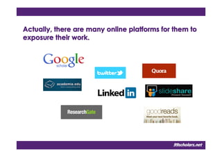 6
Actually, there are many online platforms for them toActually, there are many online platforms for them toActually, ther...