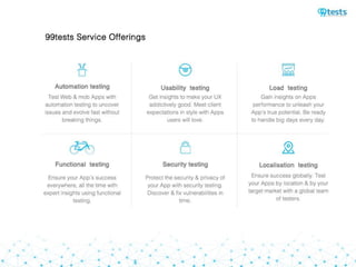 99tests Software testing services